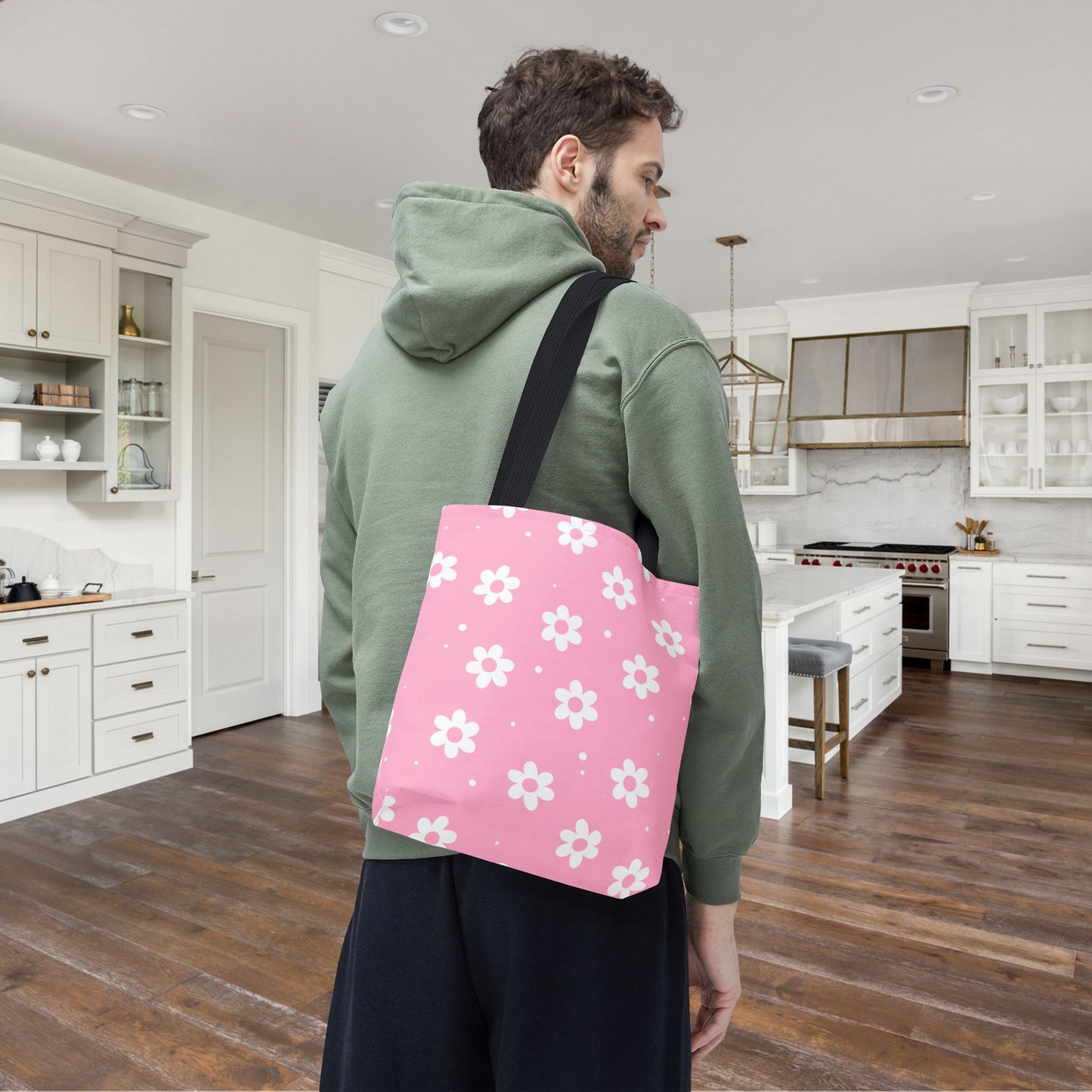 Pretty Petals & Dots Canvas Tote Bag