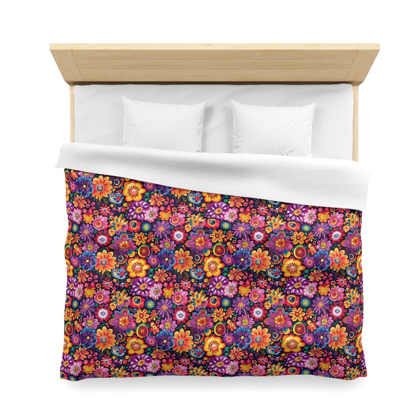Floral Fiesta Microfiber Duvet Cover