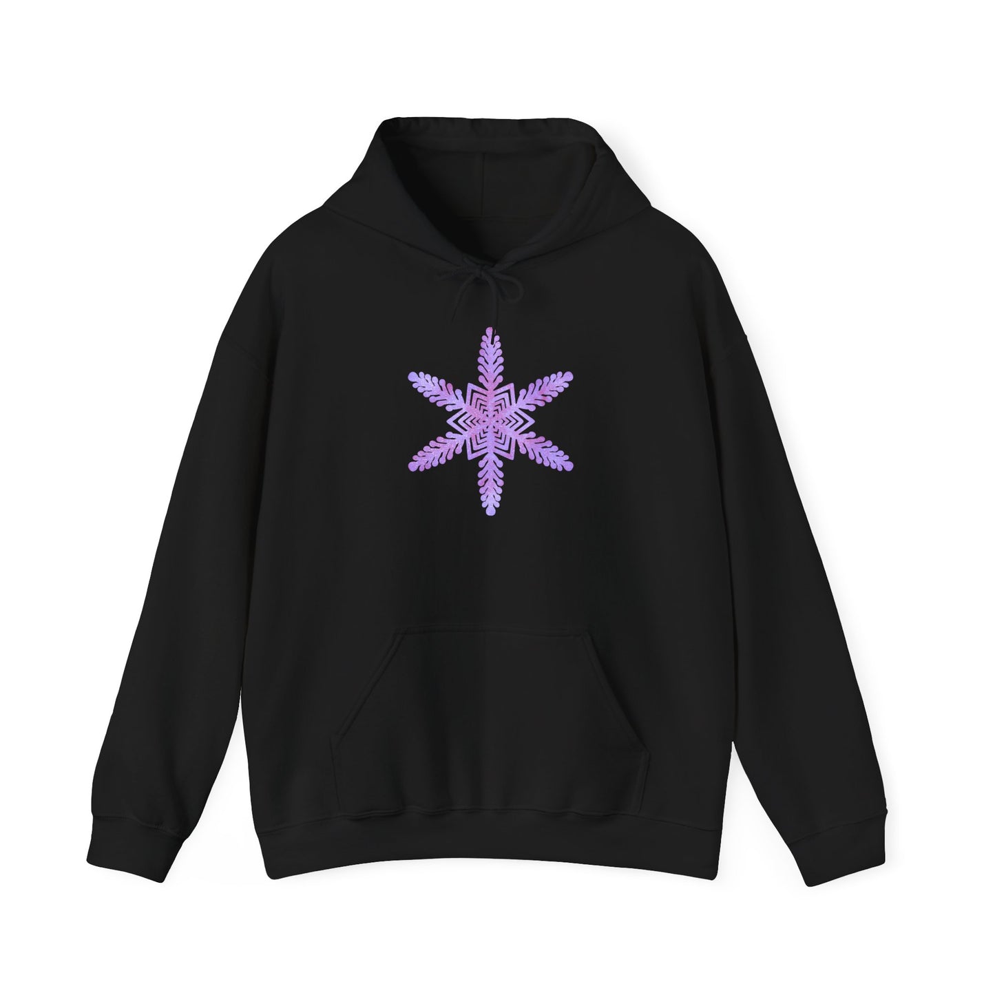 Large Snowflake 2 Adult Heavy Blend™ Hooded Sweatshirt