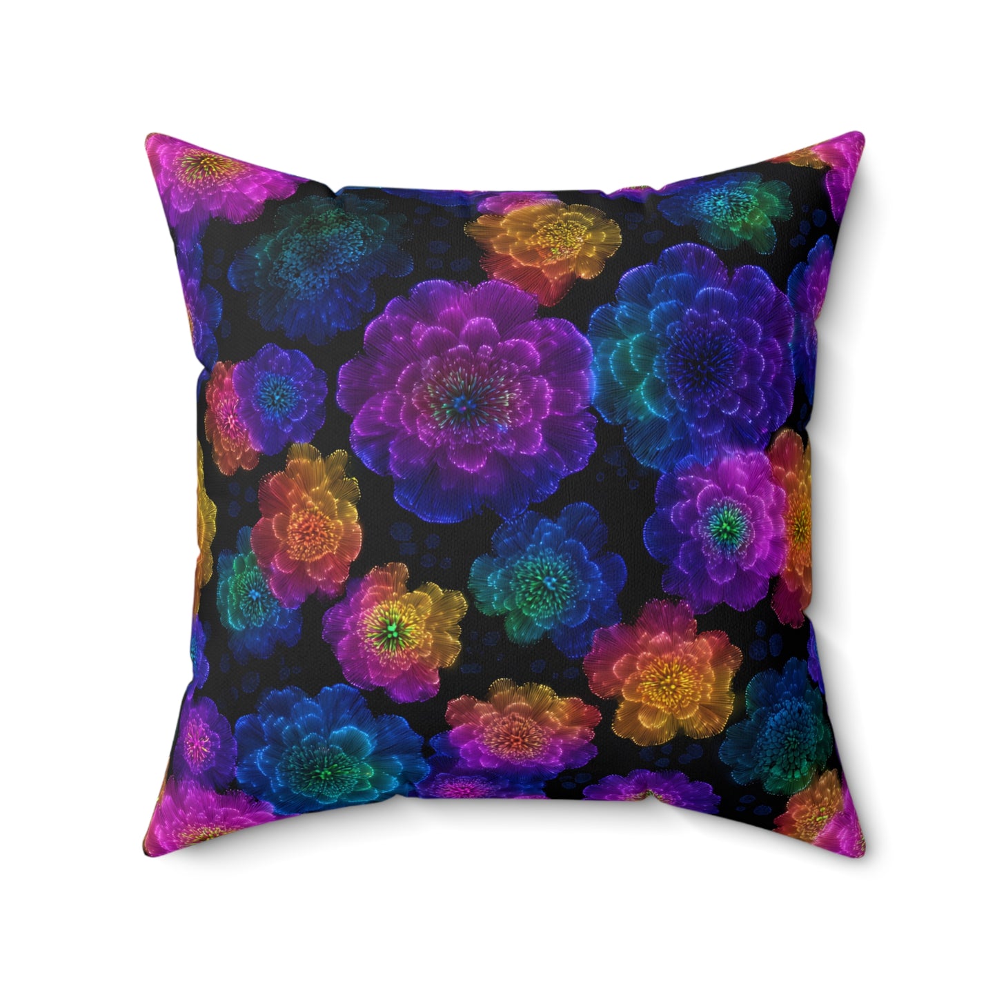 Luminous Carnations Throw Pillow