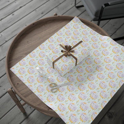 Elephant in Bloom Wrapping Paper