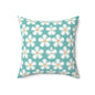 Tealberry Blooms Throw Pillow