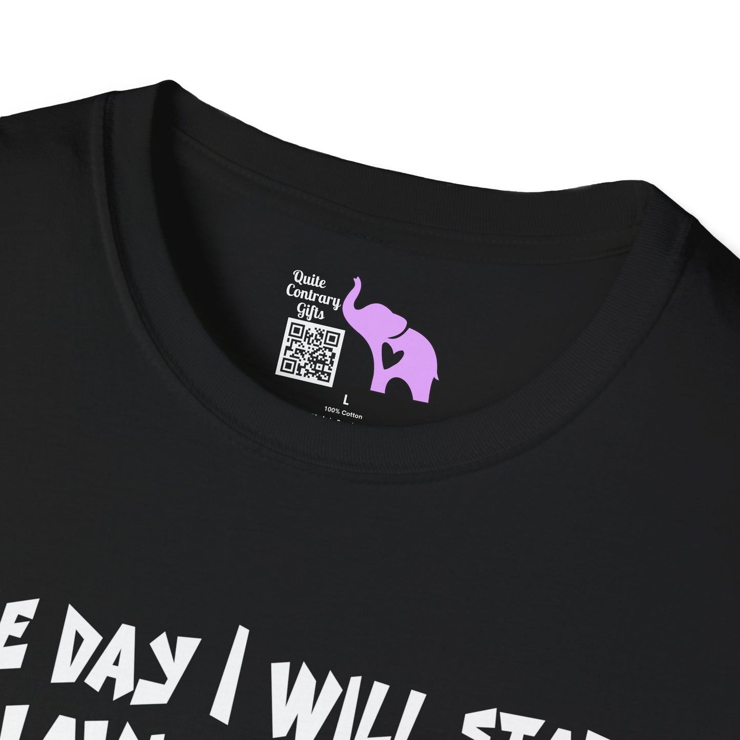 One Day I Will Start Behaving Myself... Adult T-shirt