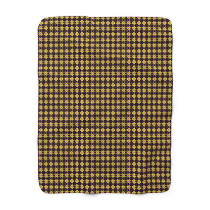 Golden Radiance Sherpa Fleece Blanket