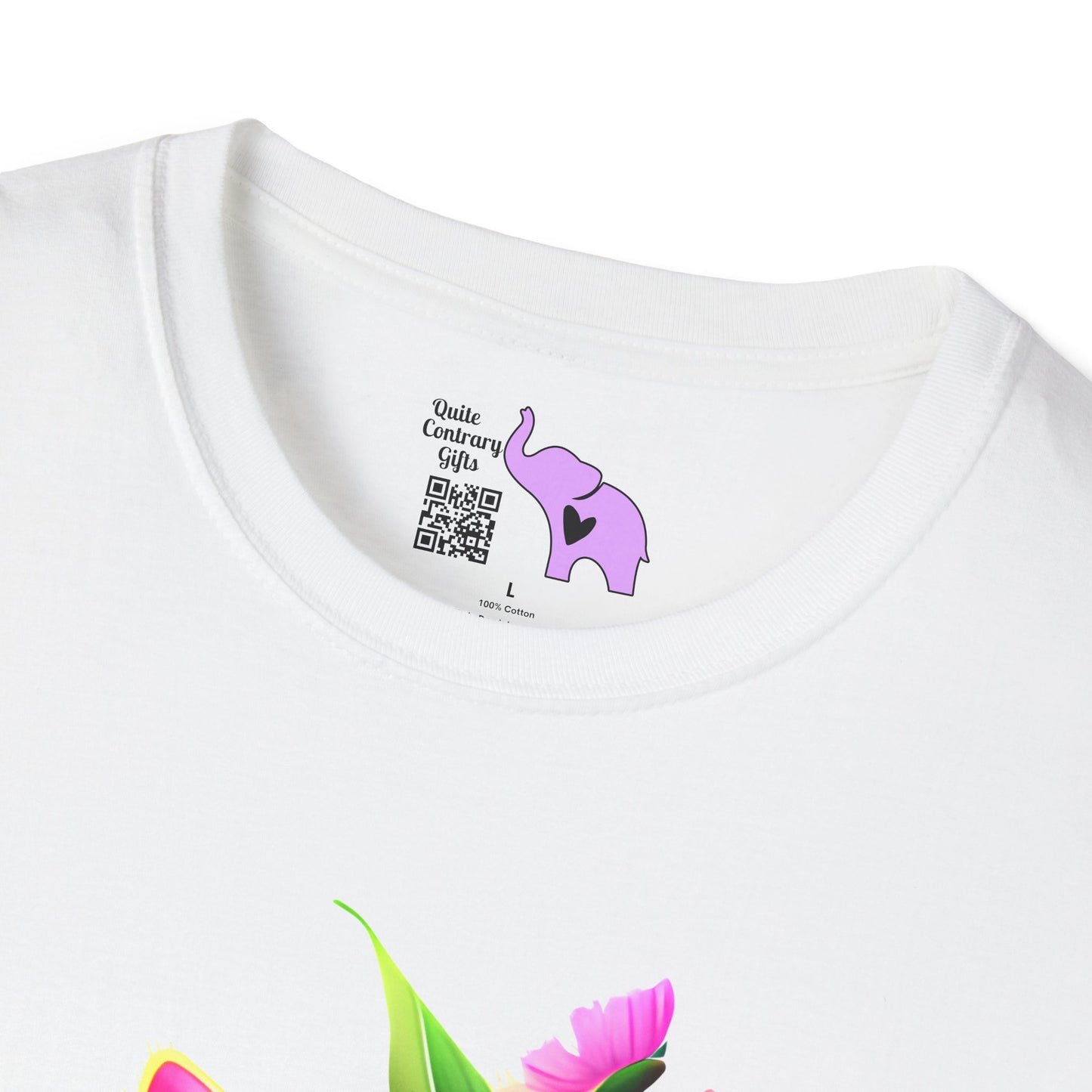 Cute Colorful Kitten in Flowers 2 T-shirt