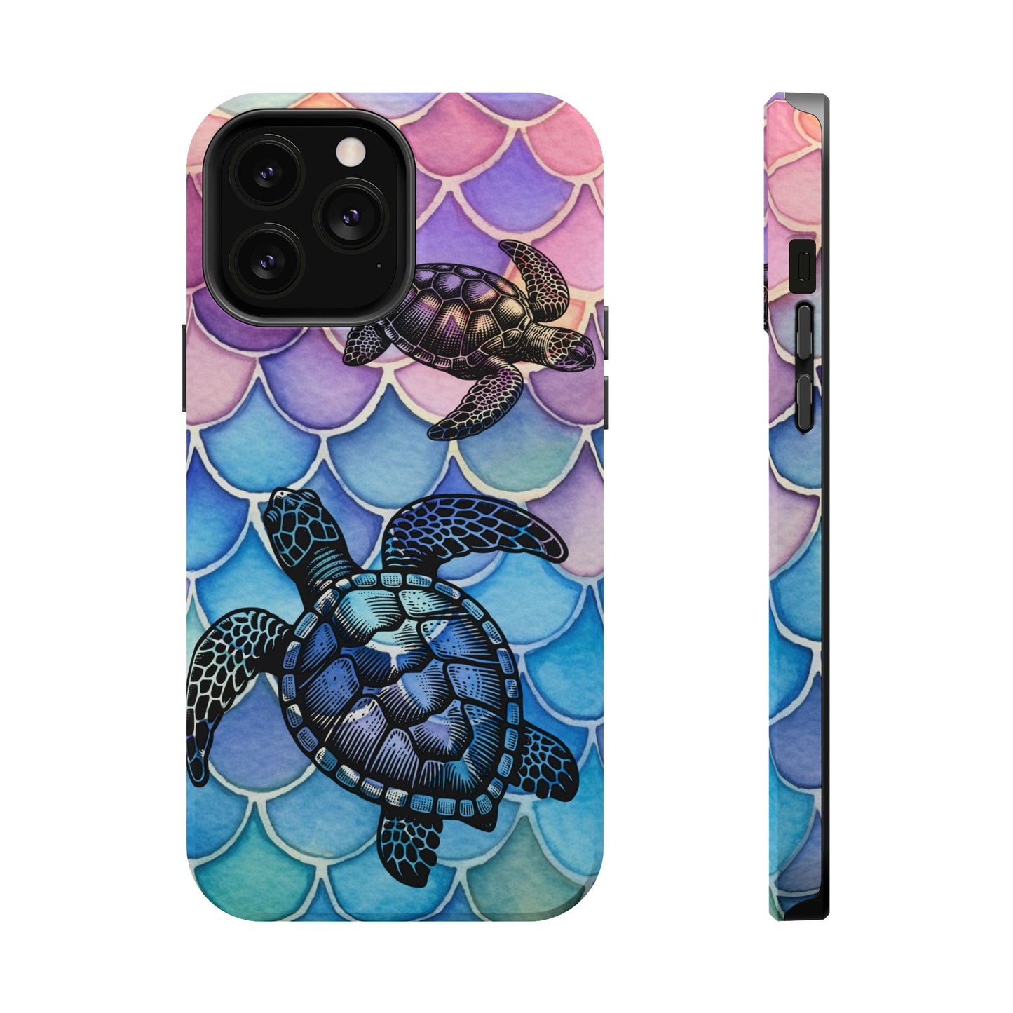 Sea Turtle Silhouette MagSafe® Compatible Tough Case for iPhone