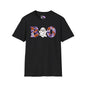 Cute Floral Boo w/Ghost Adult T-shirt