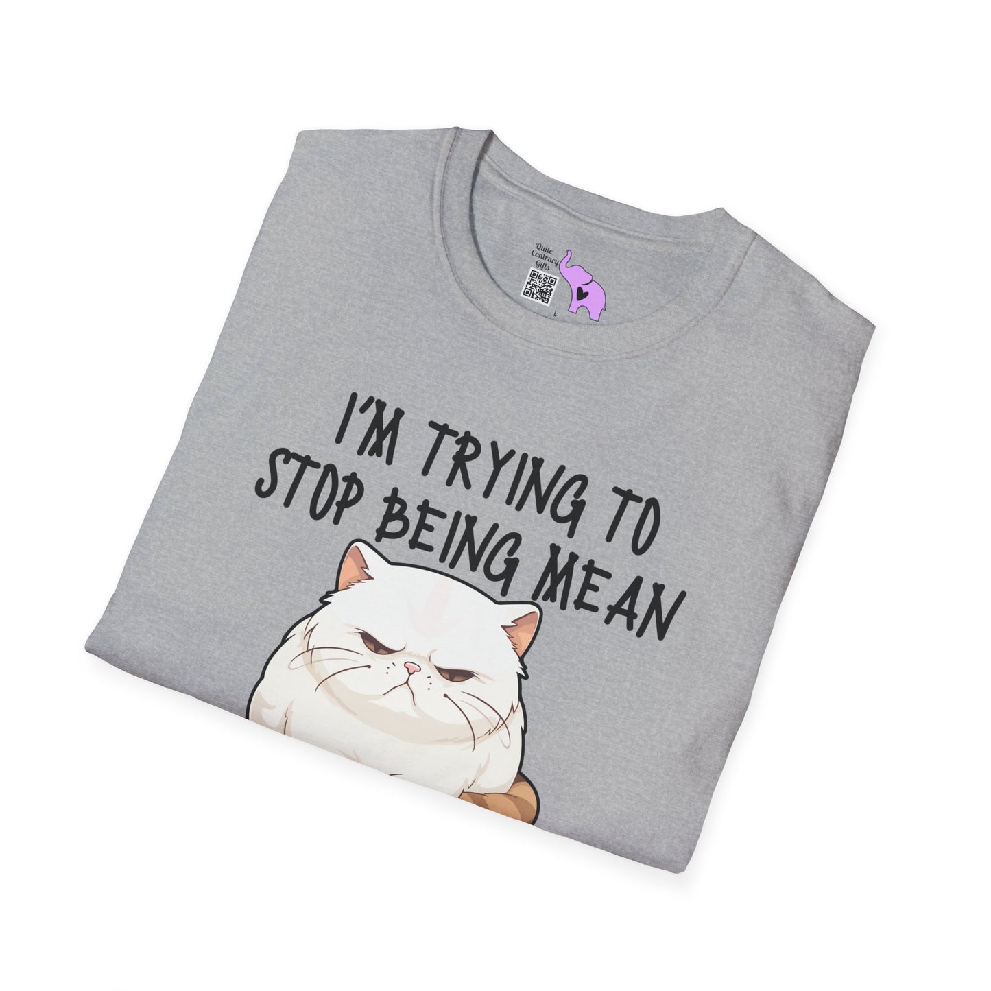 I'm Trying To Stop Being Mean But Yall Have To Stop Being Stupid First Adult T-shirt