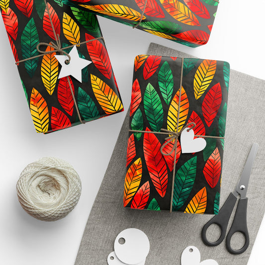 Festival Fire Kwanzaa Wrapping Paper