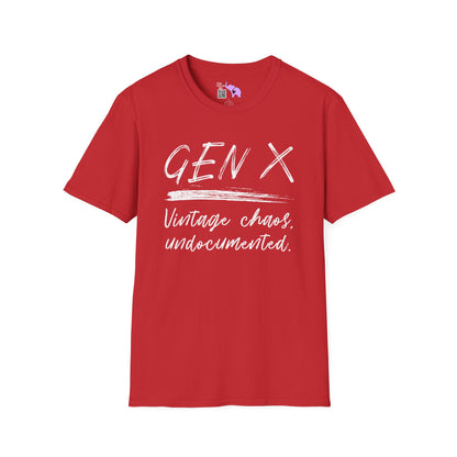 Gen X Vintage Chaos, Undocumented Adult T-shirt
