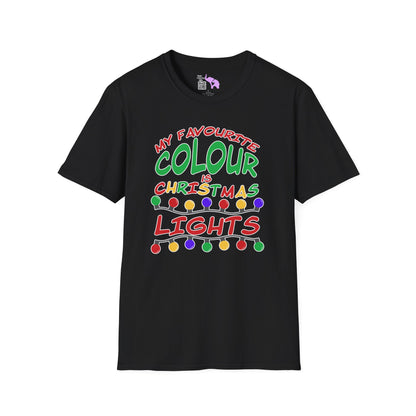 My Favourite Colour Is Christmas Lights  Adult T-shirt