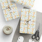Giraffes in Bloom Wrapping Paper