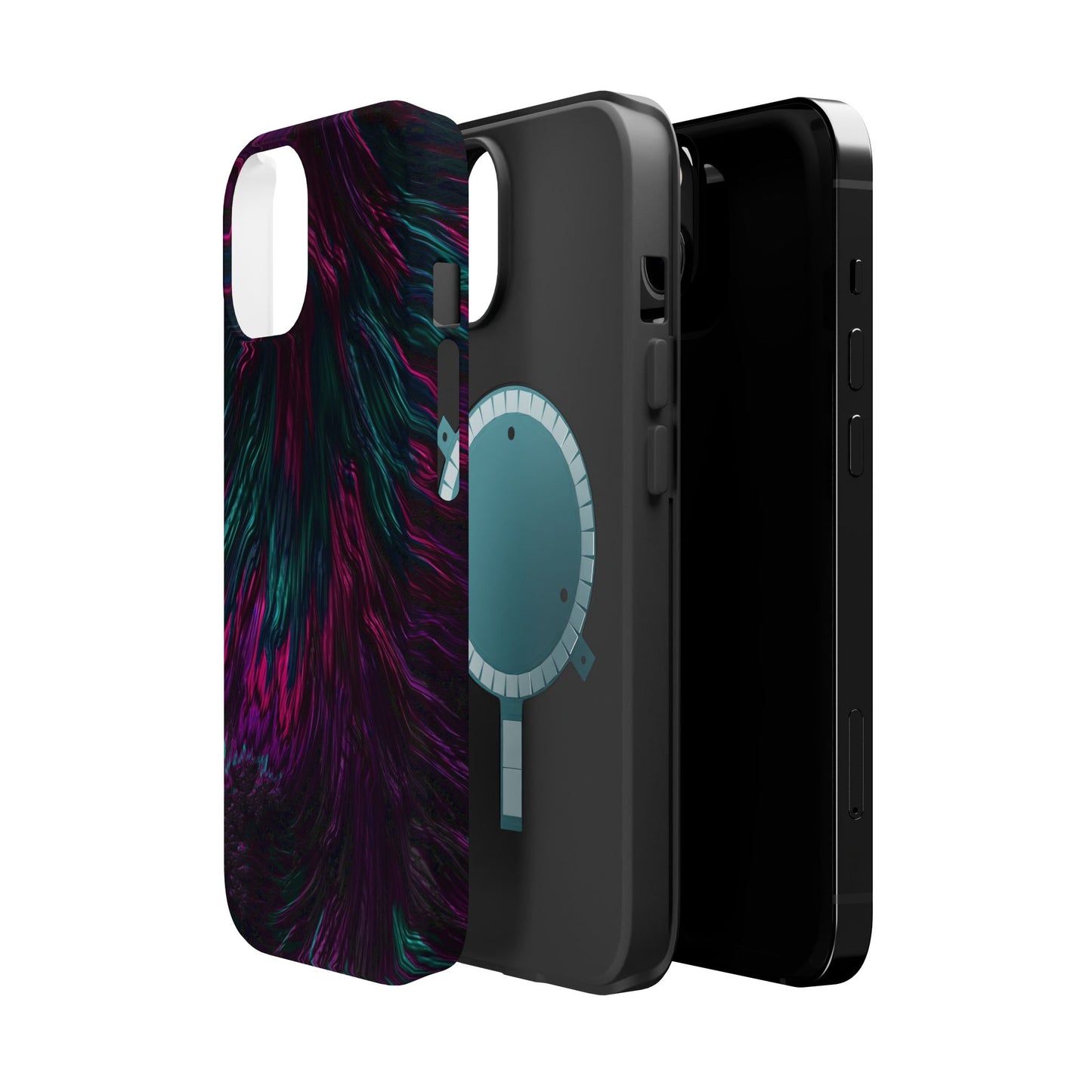 Pink Orchid Feathers MagSafe® Compatible Tough Case for iPhone