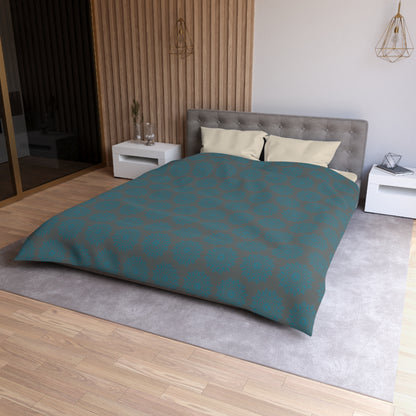 Teal Tranquility Microfiber Duvet Cover