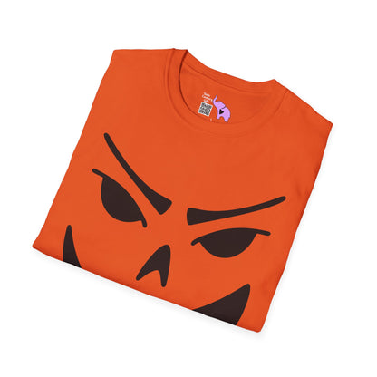 Goofy Grin Jack-O-Lantern Adult Unisex Tshirt