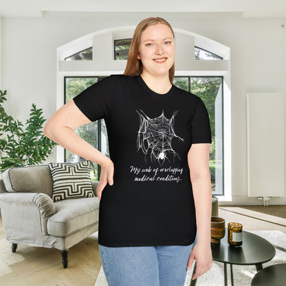 My Web of Overlapping Medical Conditions Adult T-shirt