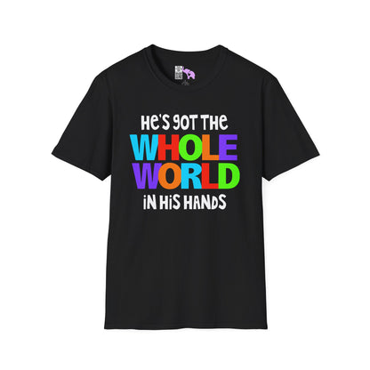 He's Got The Whole World In His Hands Adult T-shirt