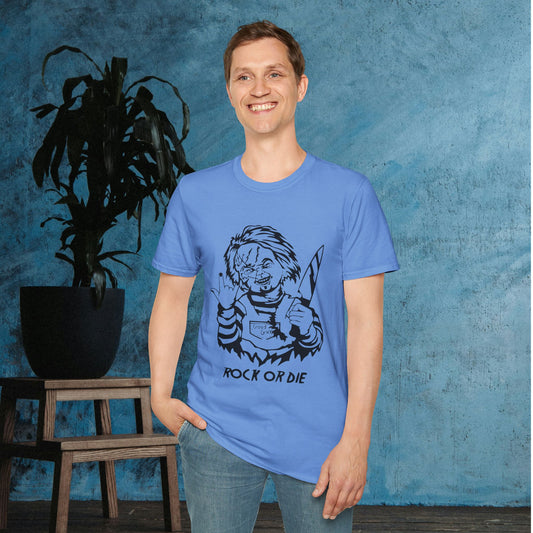Chucky Rock or Die Adult T-shirt