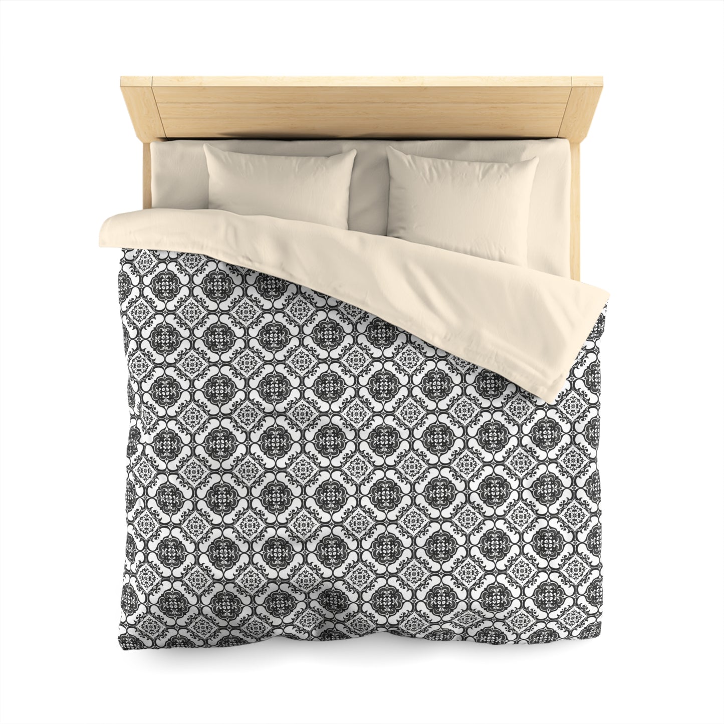 Ornamental Symmetry Microfiber Duvet Cover