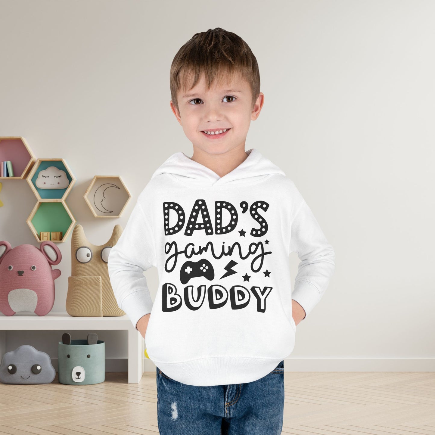 Dad's Gaming Buddy Toddler Hoodie