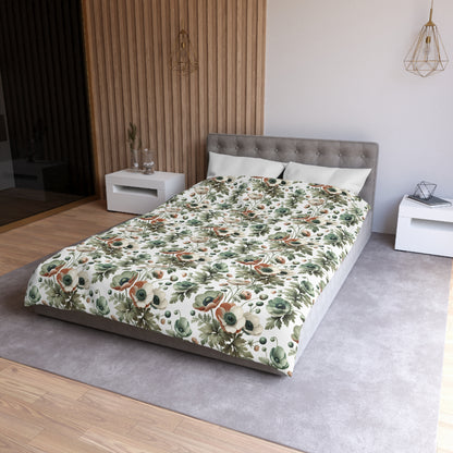 Whimsy In Bloom Microfiber Duvet Cover