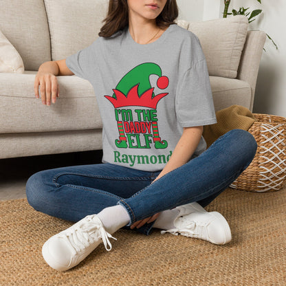 I'm The Daddy Elf Personalized Adult T-shirt
