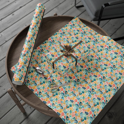 Ocean Pebble Drift  Wrapping Paper