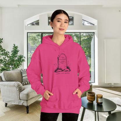 "Her Bloodwork Looked Fine" Headstone  Heavy Blend™ Hooded Sweatshirt