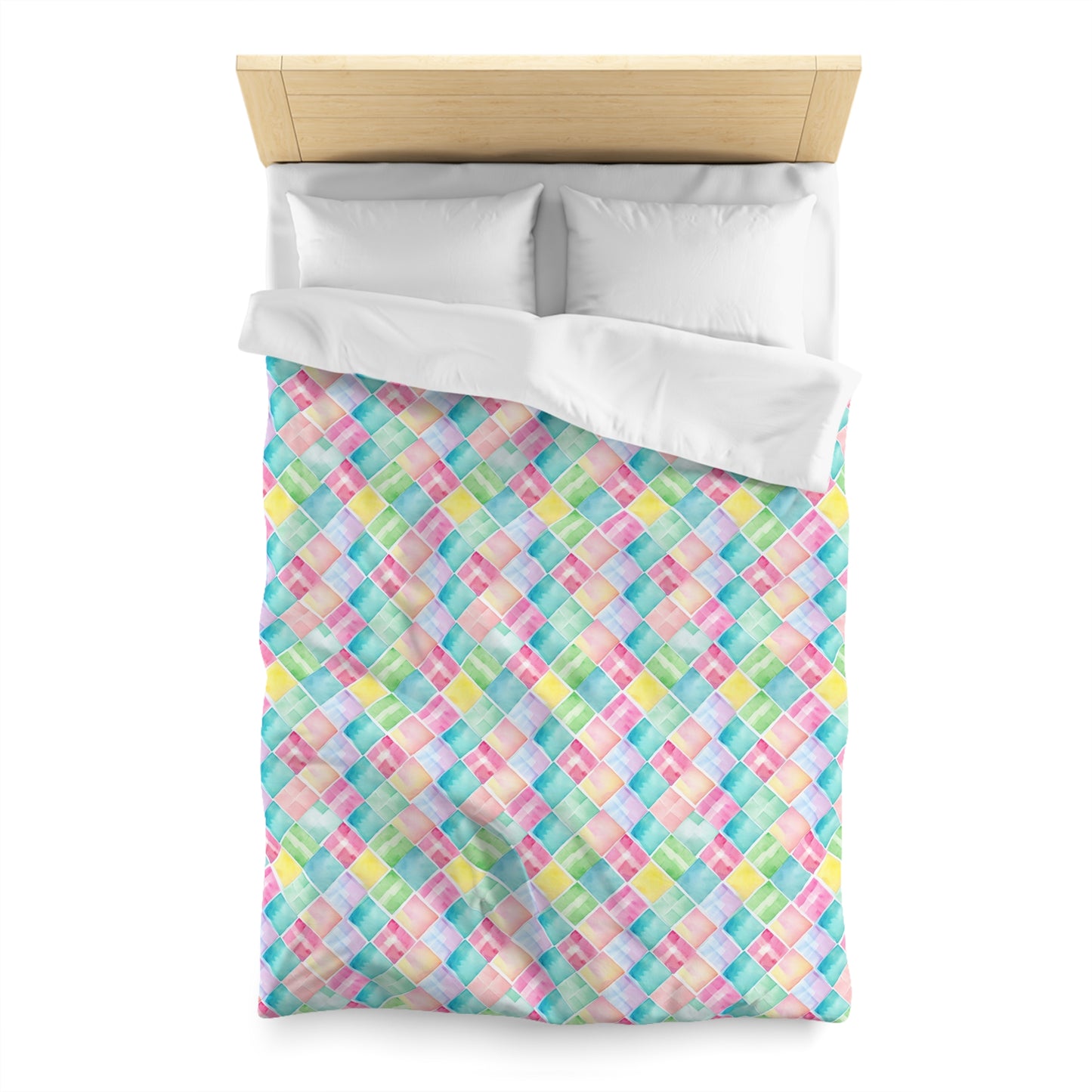 Watercolor Weave Microfiber Duvet Cover