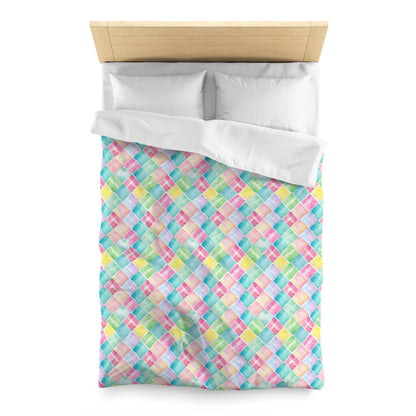 Watercolor Weave Microfiber Duvet Cover