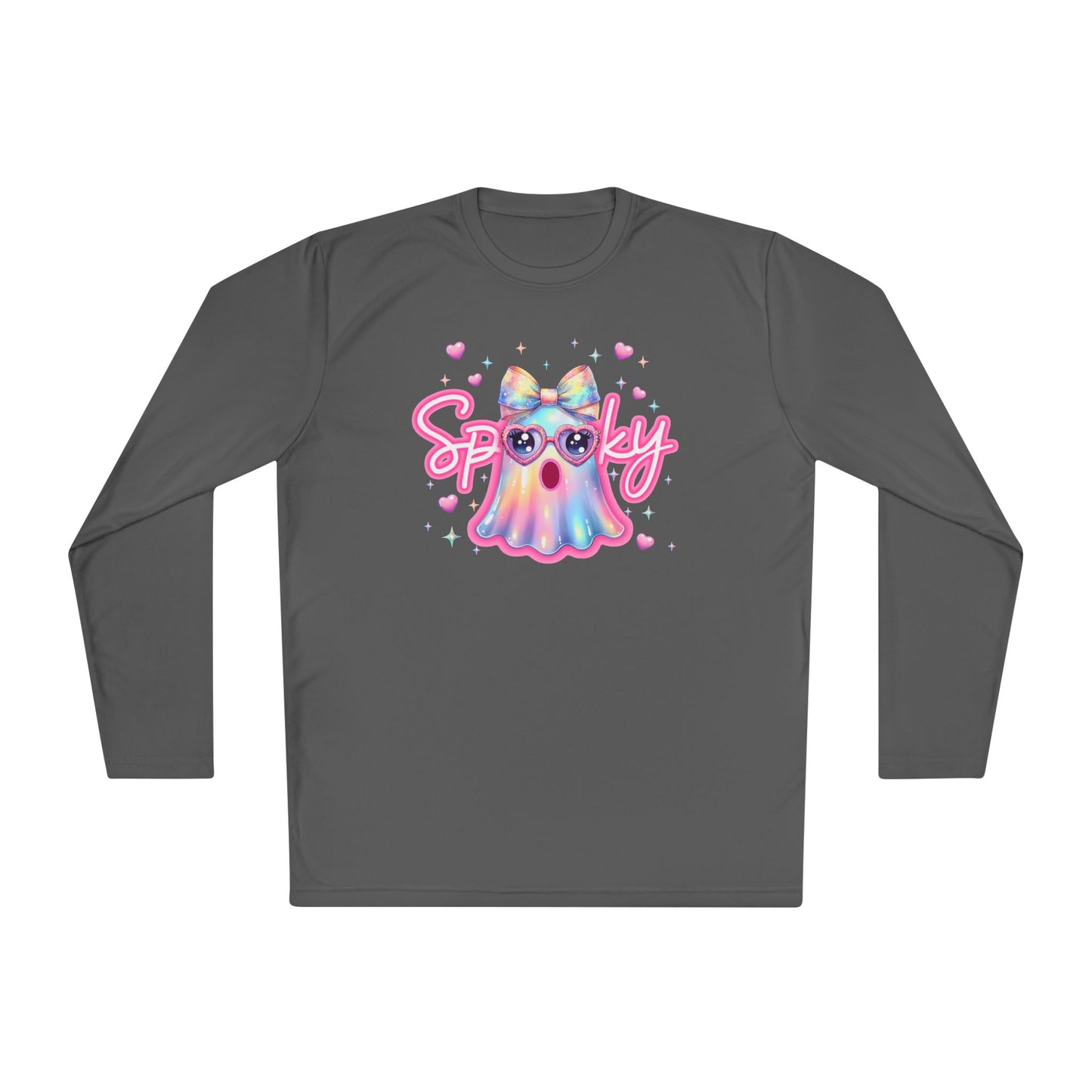 Spooky Pastel Ghost Adult Long Sleeve Tee