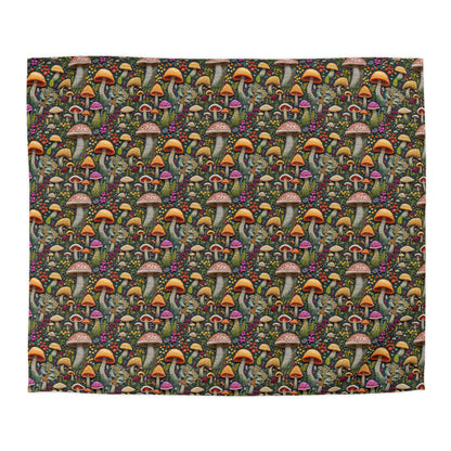 Whimsical Woodland Mushrooms Duvet Bedding Set