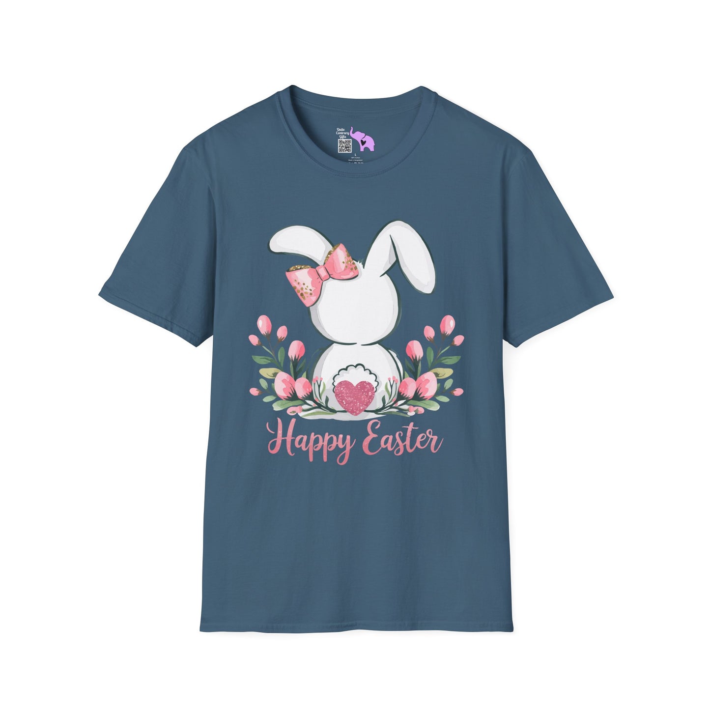Happy Easter (Bunny Tail) Adult T-shirt