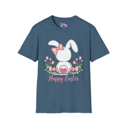 Happy Easter (Bunny Tail) Adult T-shirt
