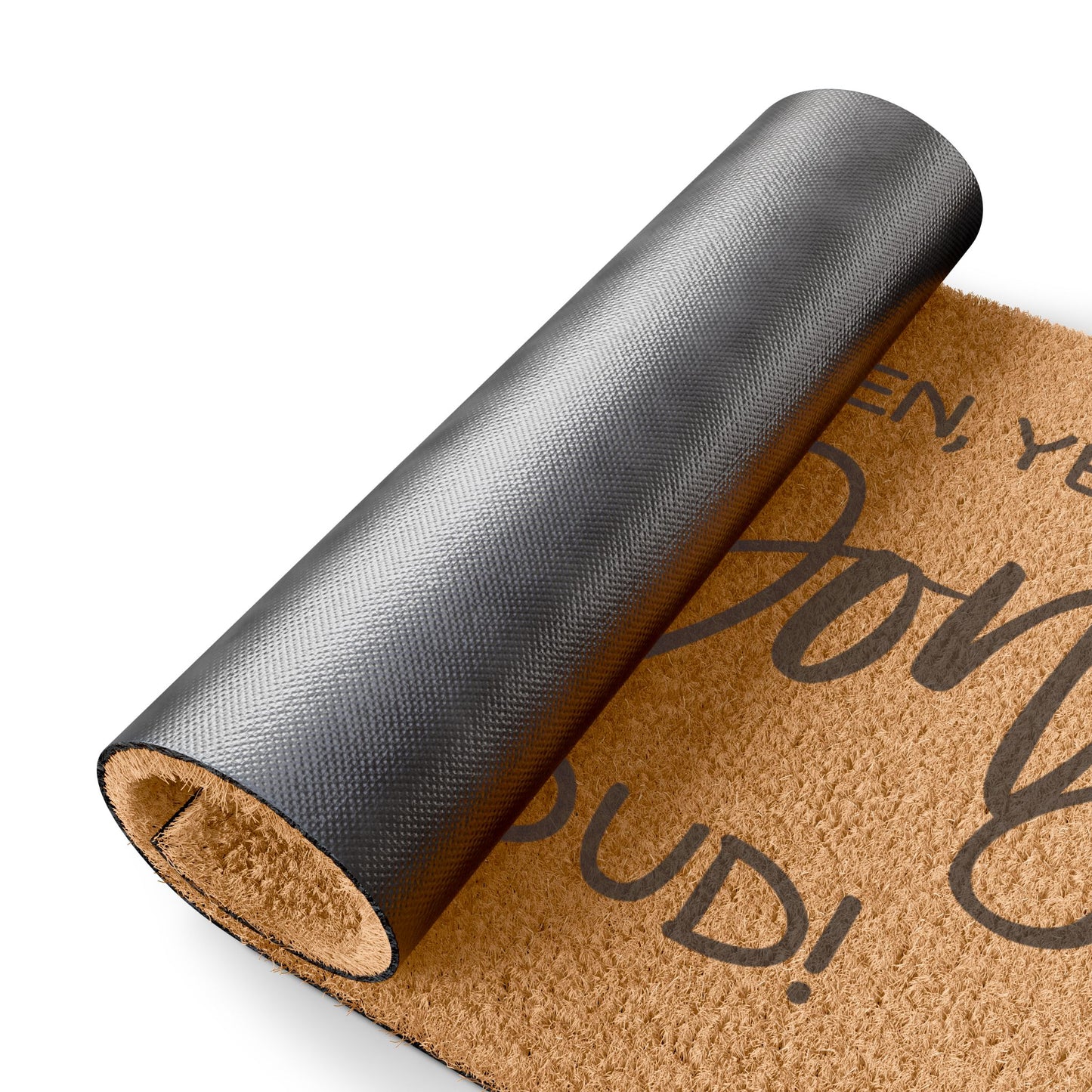 Doorbell Broken Yell Ding Dong Really Loud Coconut Fiber Doormat