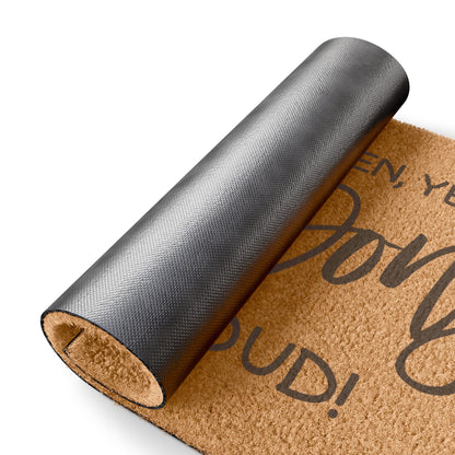 Doorbell Broken Yell Ding Dong Really Loud Coconut Fiber Doormat