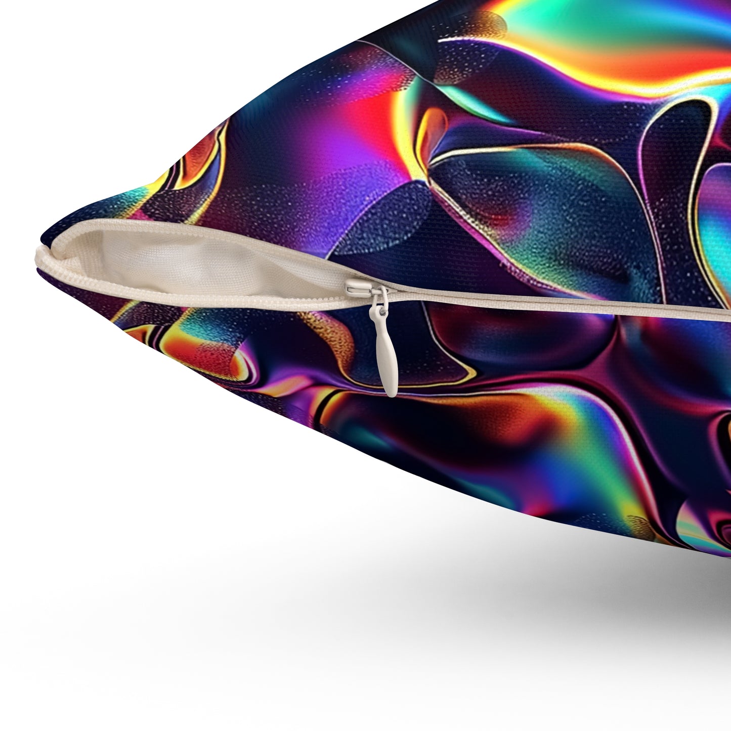 Holographic Mirage Throw Pillow