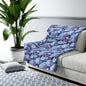 Azure Kumo Flow Fleece Blanket