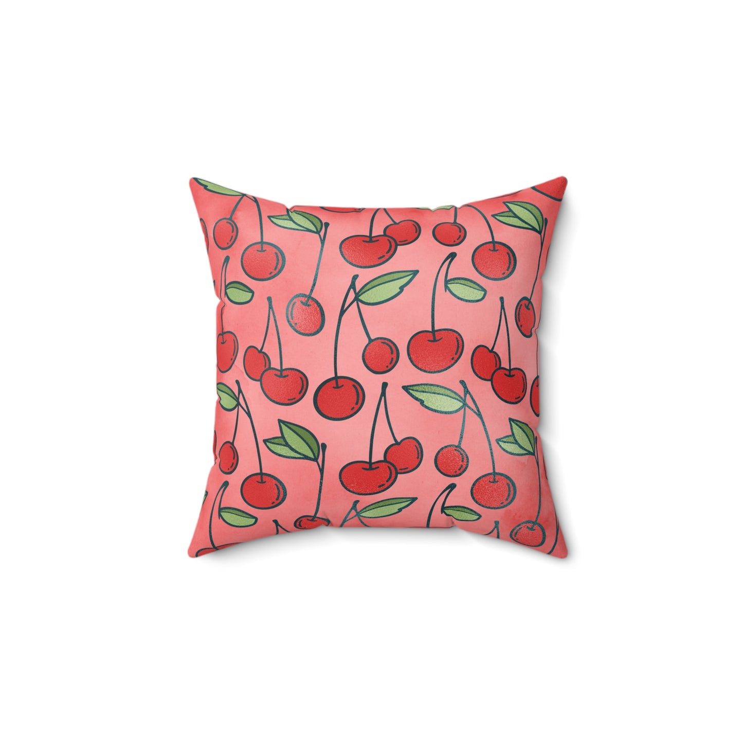 Cherry Bombshell Throw Pillow