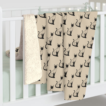 Siamese Charm – Sandy Dune Fleece Blanket