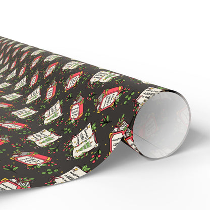 Book Lover's Merry Christmas Wrapping Paper
