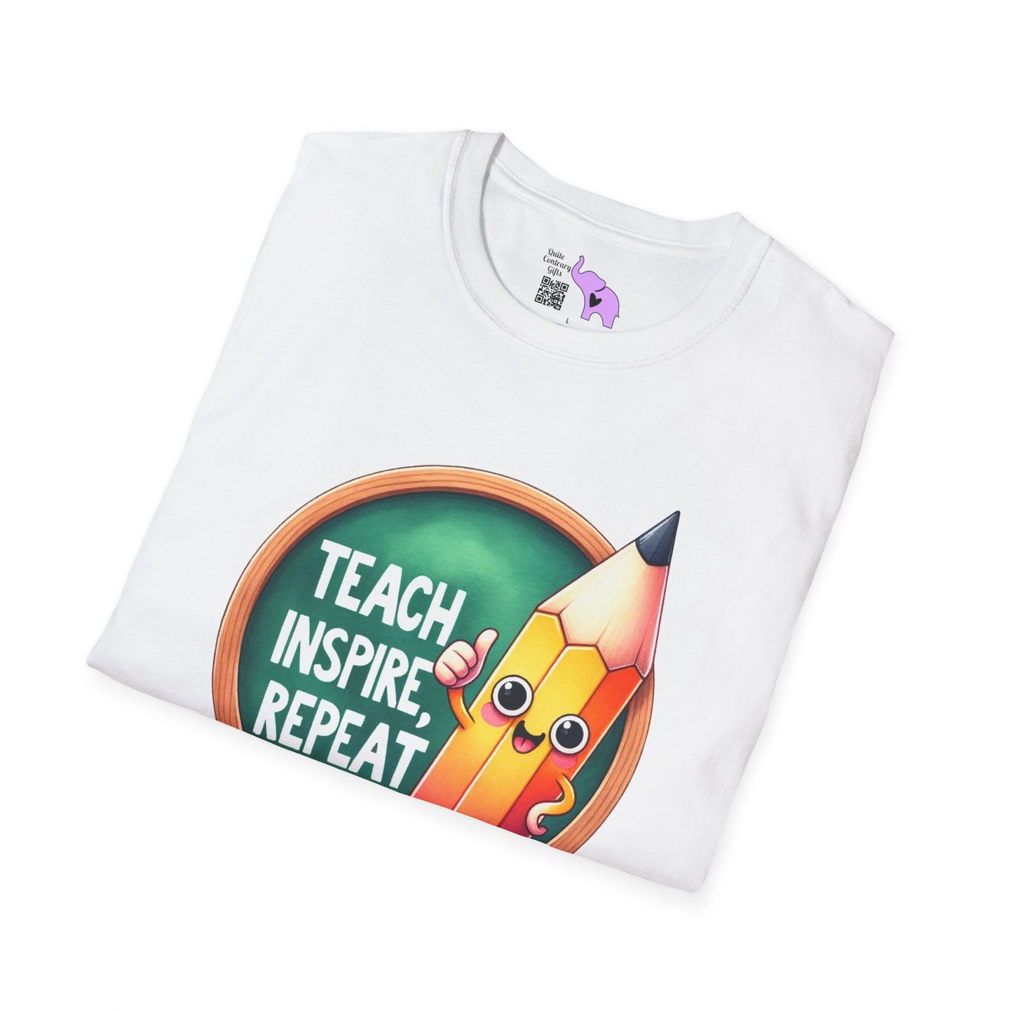 Teach Inspire Repeat Adult T-shirt
