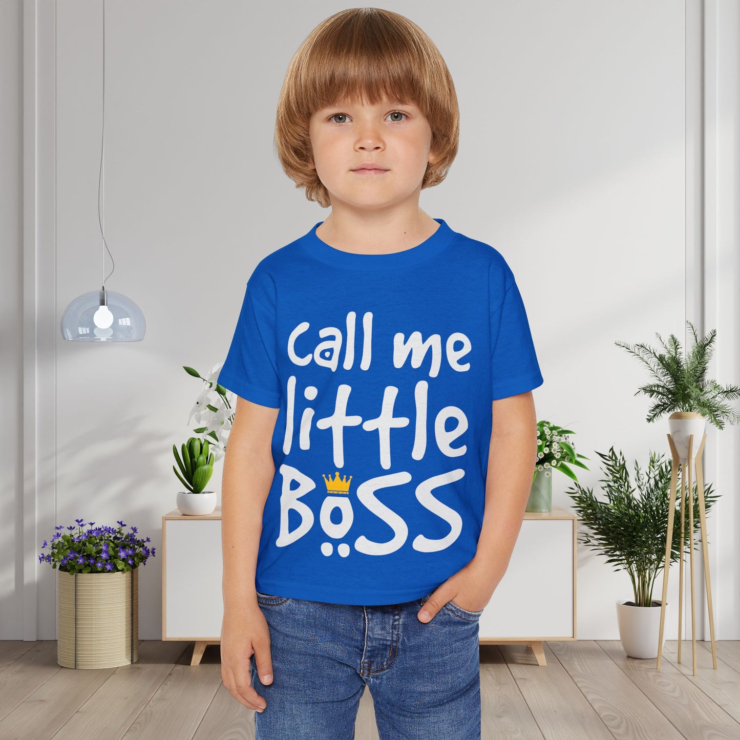 Call Me Little Boss Heavy Cotton™ Toddler T-shirt