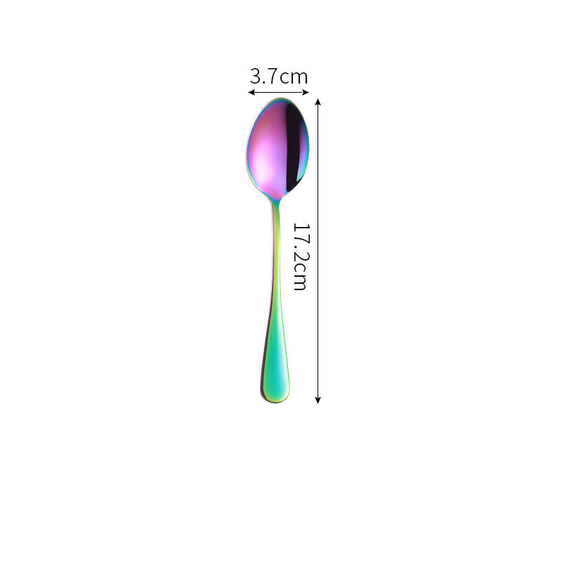 Iridescent Stainless Steel Tableware Set