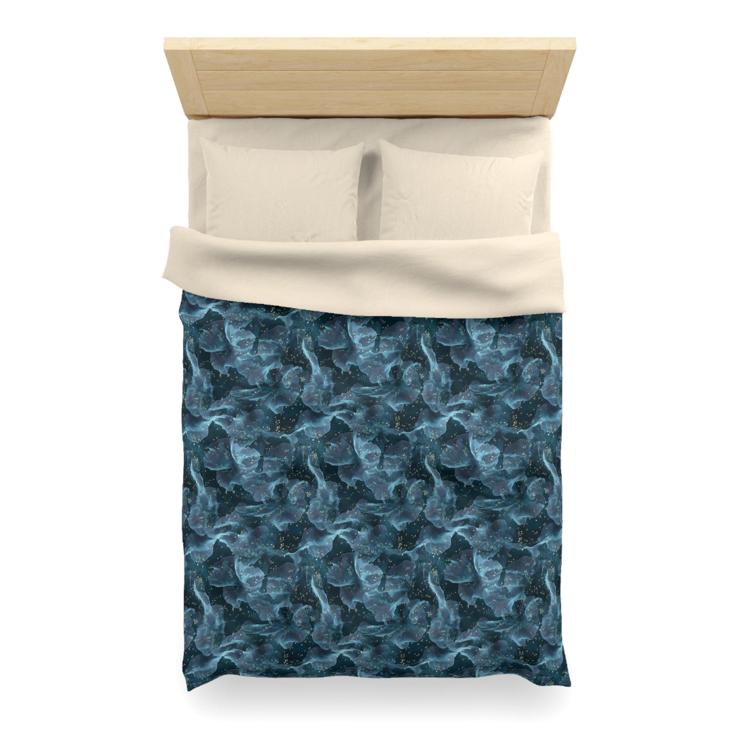 Midnight Sheer & Lace Microfiber Duvet Cover