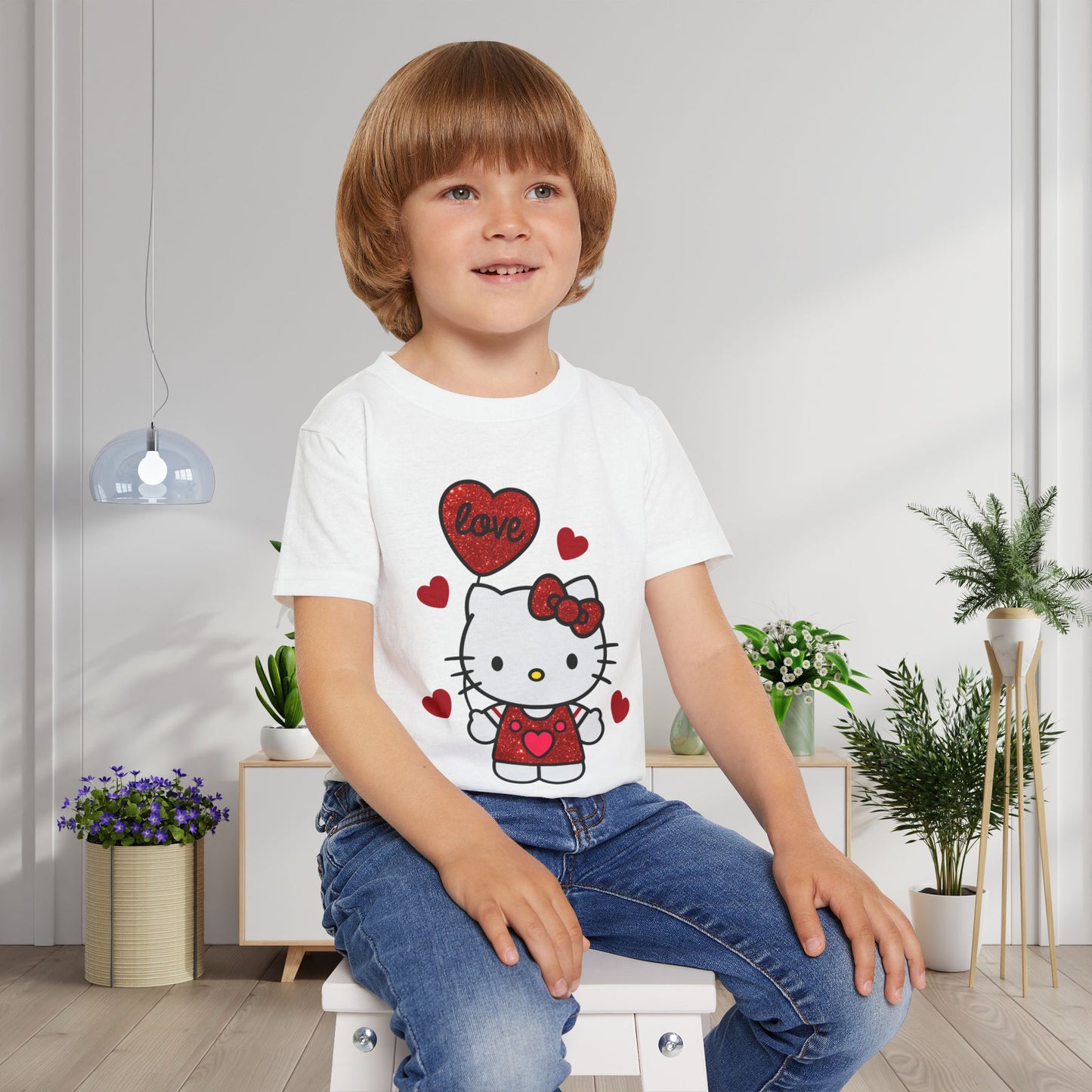 Valenting Hello Kitty Love Heavy Cotton™ Toddler T-shirt