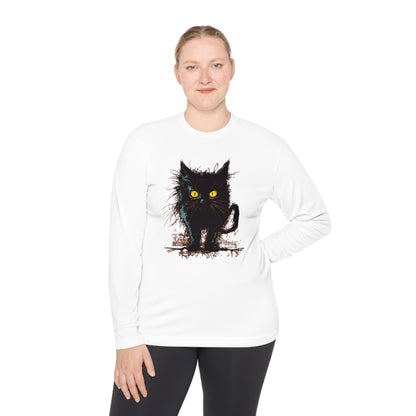 Black Kitten Adult Long Sleeve Tee