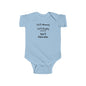 50% Mommy 50% Daddy 100% Adored Infant Fine Jersey Bodysuit