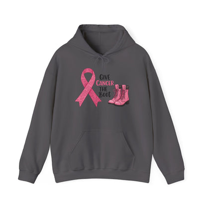 Give Cancer The Boot AdultHeavy Blend™ Hoodie