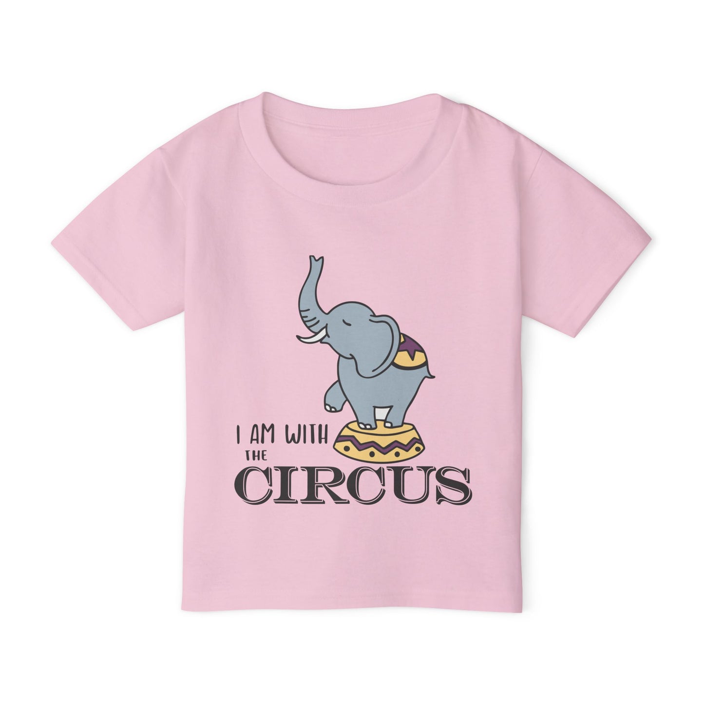 I Am With The Circus (Elephant) Heavy Cotton™ Toddler T-shirt
